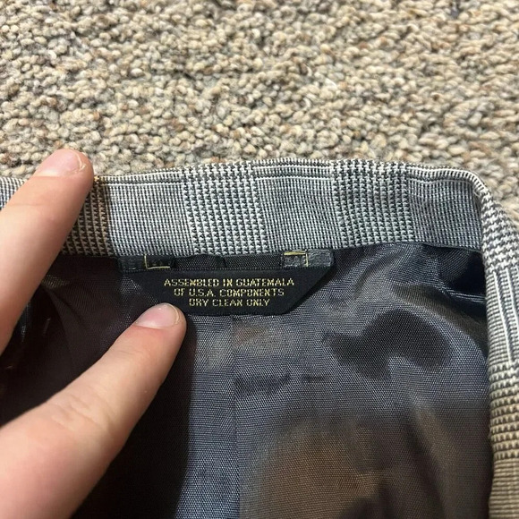 City Street Double Breast Wool Blend Luxury Blazer Jacket Men Size L 42 European - Picture 12 of 13